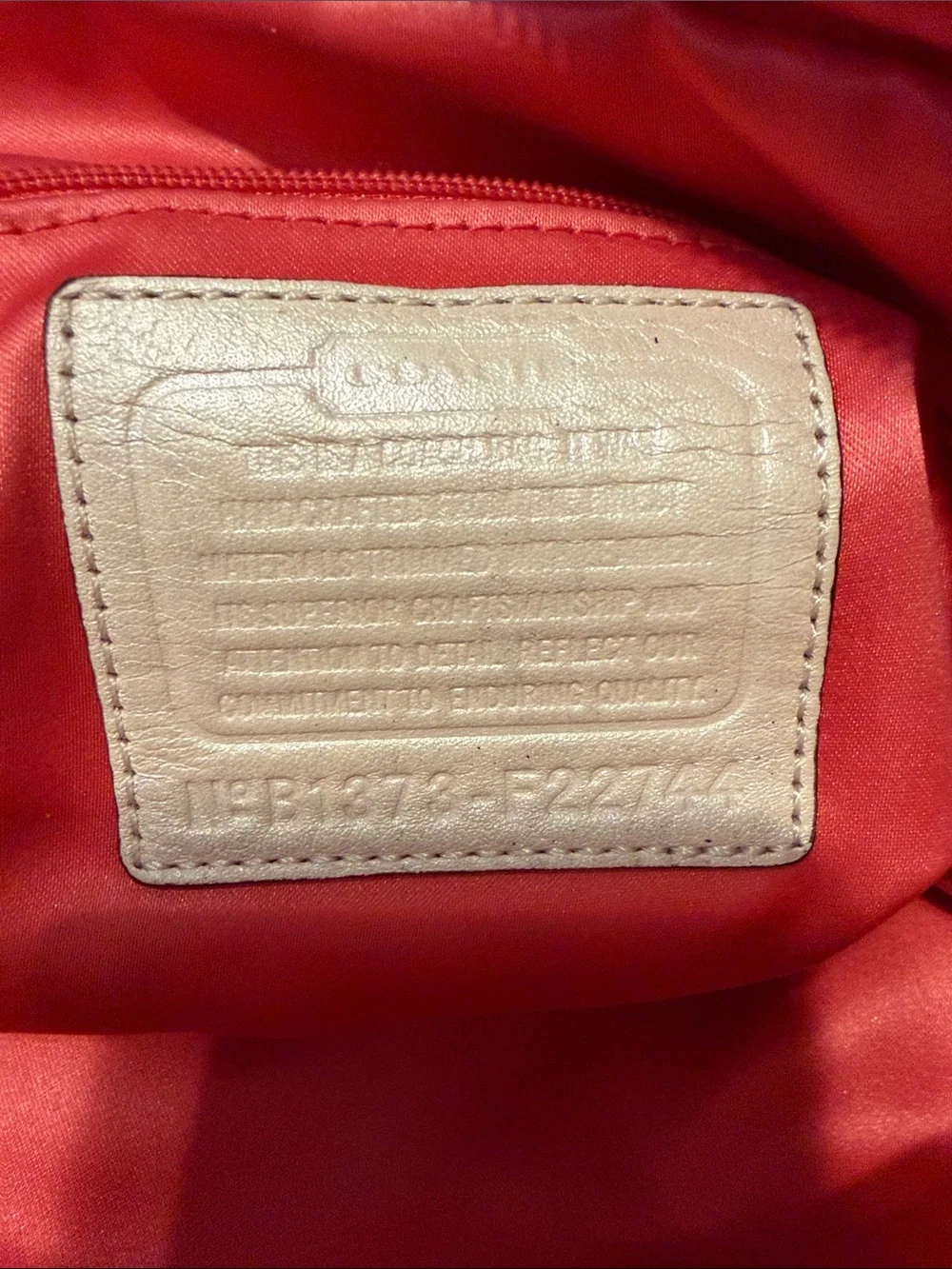 Coach Pink, Purple & Coral Signature Satchel
